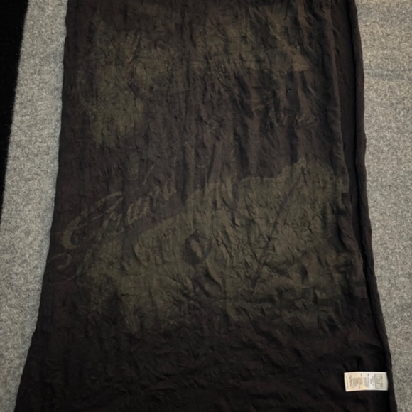 DIESEL "Grand Sky Jumper" Black Scarf 81" - Picture 5 of 8